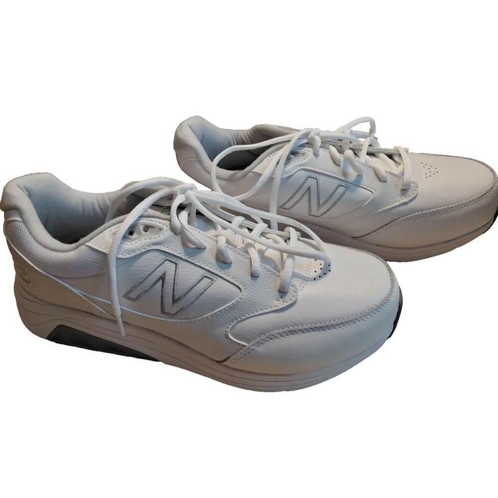 New Balance 928v3 Men's 7.5 6E XX Wide White Leather Walking Shoes Excellent!